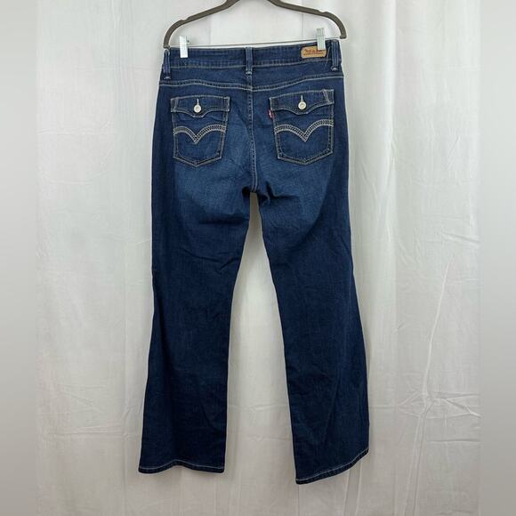 Levi's 529 Curvy Bootcut Medium Wash Mid Rise Denim Jeans Women's Size 31 - Picture 4 of 8
